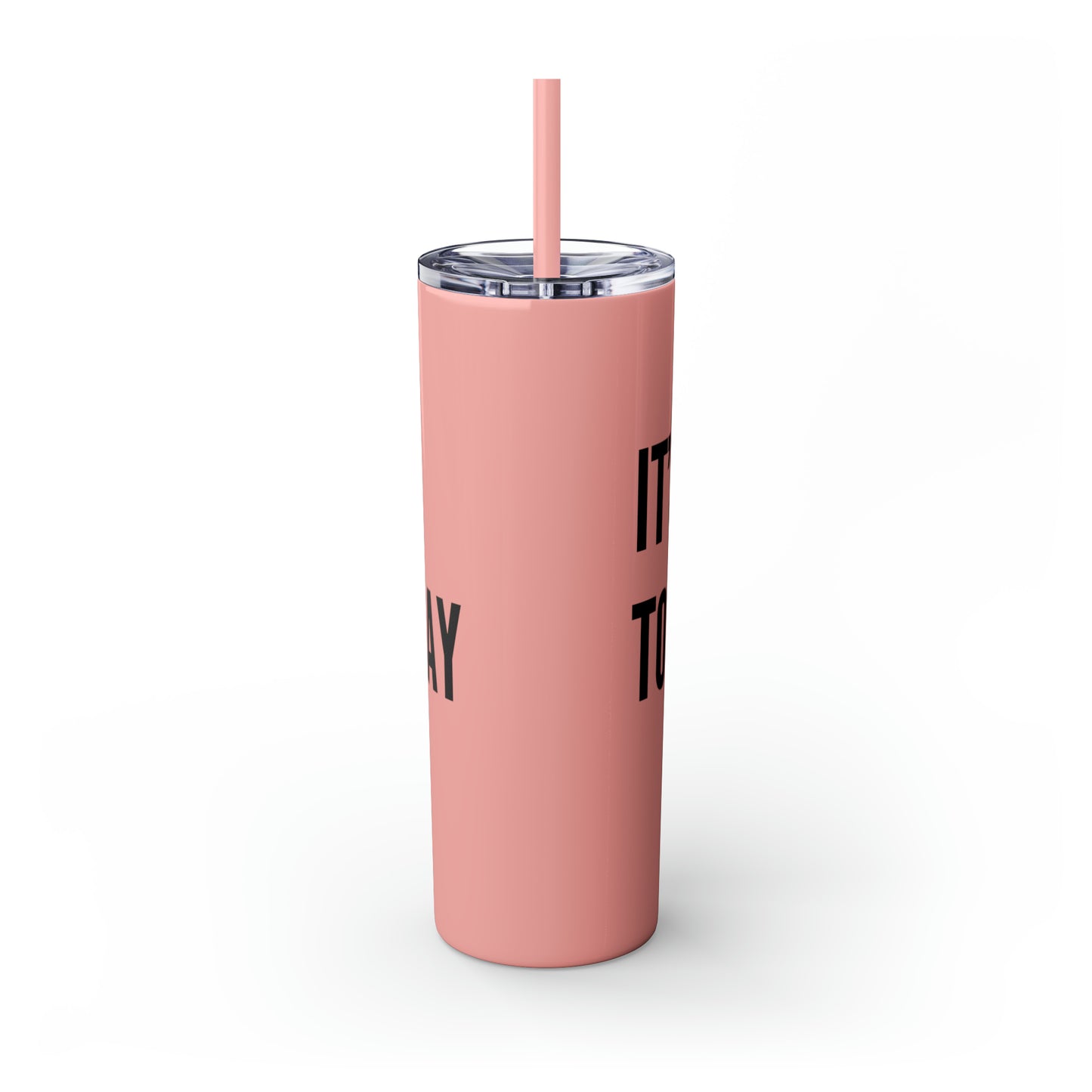 It's Okay to Not Be Okay Skinny Tumbler with Straw, 20oz